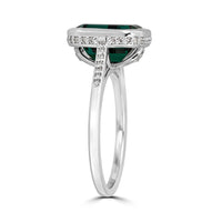 Green Tourmaline Emerald Cut Ring - Thomas Laine Jewelry