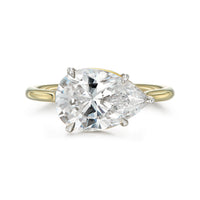 The Signature East West Pear Solitaire