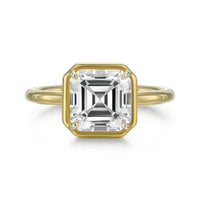 Vela Asscher Cut Solitaire Engagement Ring