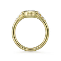 Cael Round Diamond Solitaire with Diamond Accents