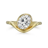 The Wave Oval Solitaire