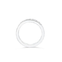 18K Gold Princess and Round Cut Diamond Band - Thomas Laine Jewelry