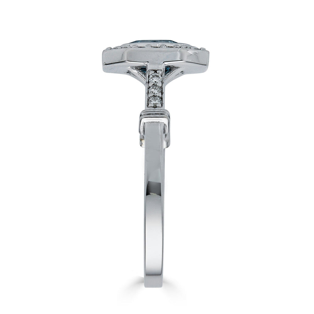 GIA Certified Aquamarine Ring