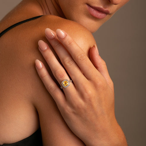 Yellow Sapphire GIA Certified Ring