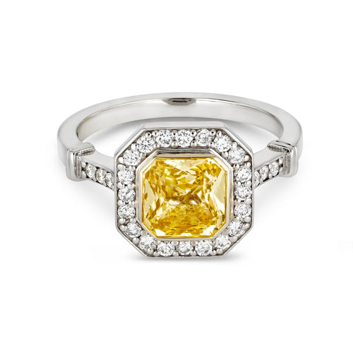 Yellow Sapphire GIA Certified Ring
