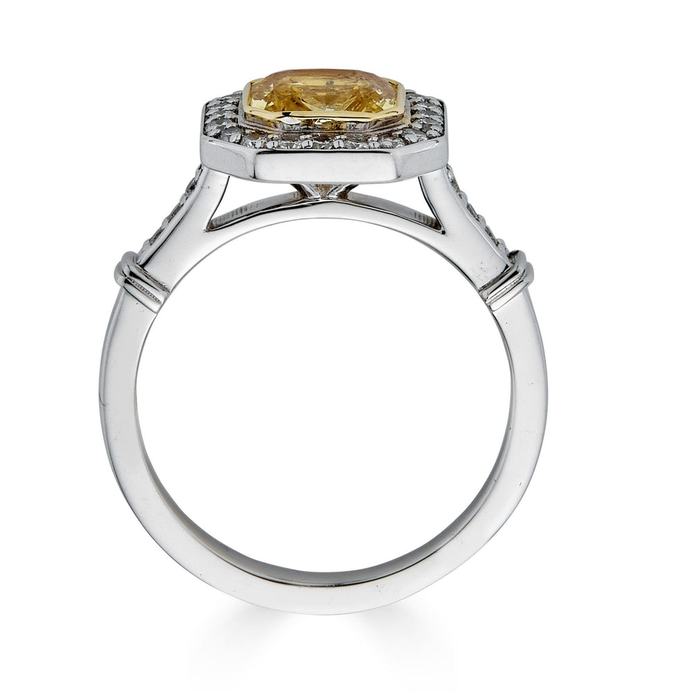 Yellow Sapphire GIA Certified Ring