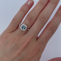 GIA Certified Aquamarine Ring