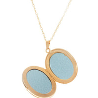 Large Oval Gold Locket - Thomas Laine Jewelry