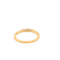 Alternate view of 18k Yellow Gold Skinny Double Baguette Ring