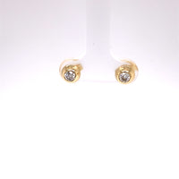 14K Yellow 1/3 CTW Natural Diamond Domed Stud Earrings