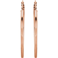 Gold 40 mm Hoop Earrings - Thomas Laine Jewelry