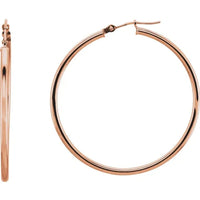 Gold 40 mm Hoop Earrings - Thomas Laine Jewelry