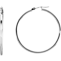 Gold 40 mm Hoop Earrings - Thomas Laine Jewelry