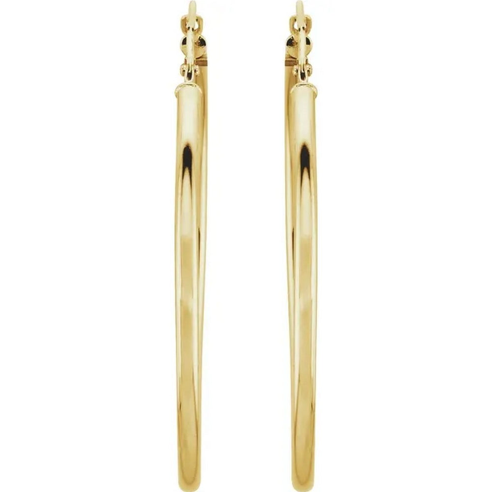 Gold 40 mm Hoop Earrings - Thomas Laine Jewelry