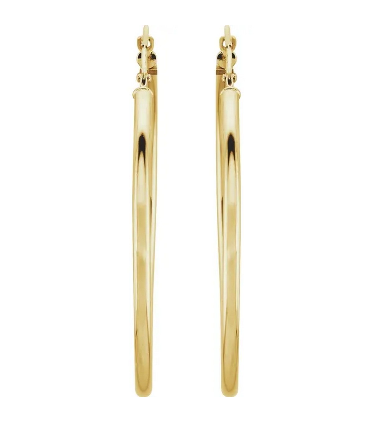 Gold 40 mm Hoop Earrings - Thomas Laine Jewelry