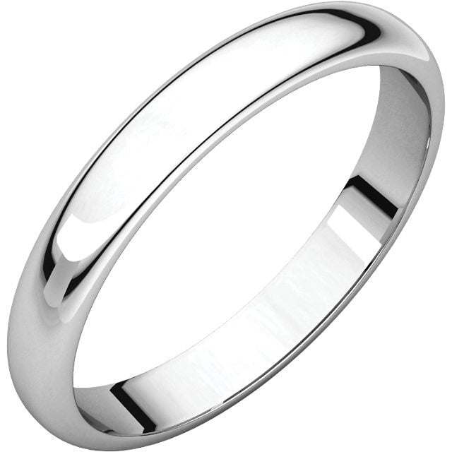 3mm Half Round Wedding Band - Thomas Laine Jewelry