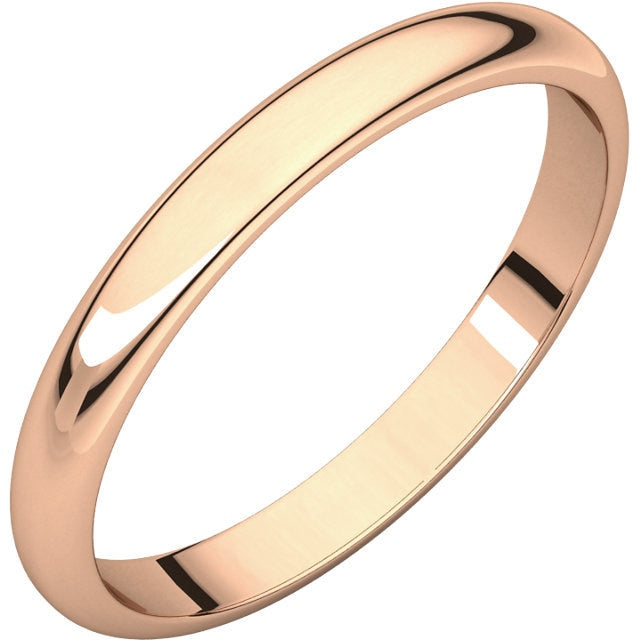 2.5mm Half Round Wedding Band - Thomas Laine Jewelry