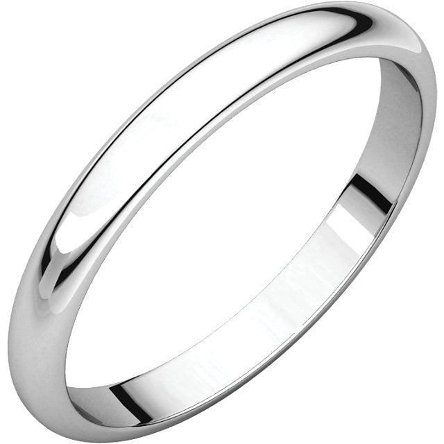 2.5mm Half Round Wedding Band - Thomas Laine Jewelry