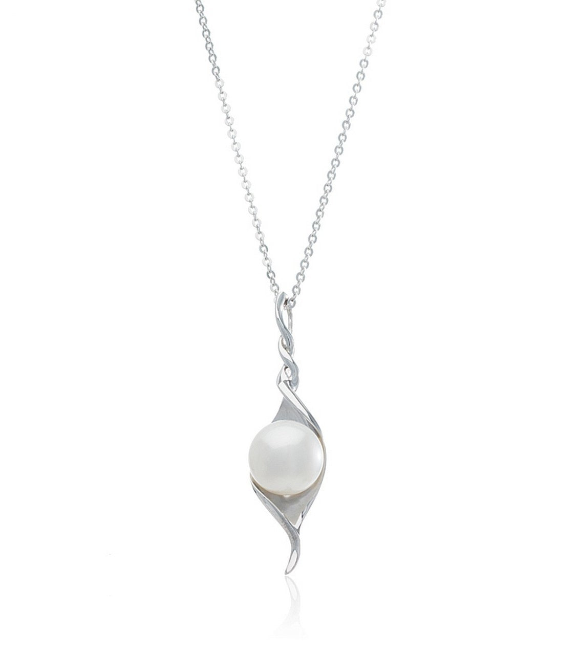Sterling Silver Pearl Melody Necklace - Thomas Laine Jewelry