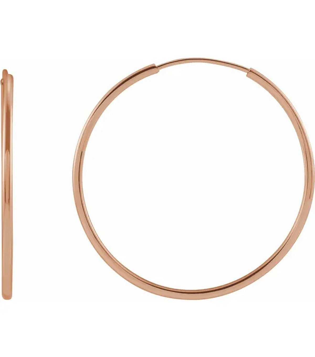 Gold 25 mm Hoop Earrings - Thomas Laine Jewelry