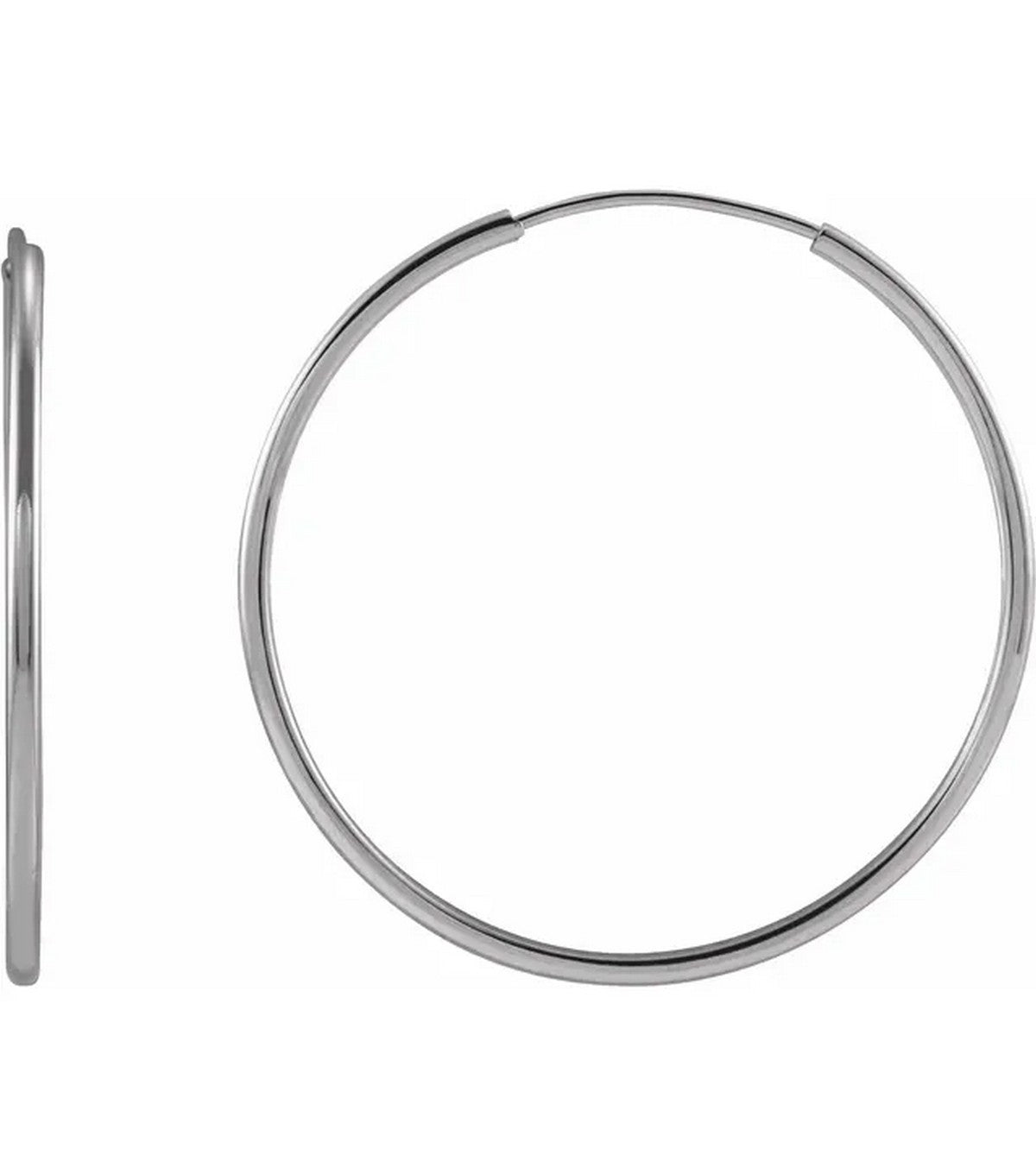 Gold 25 mm Hoop Earrings - Thomas Laine Jewelry