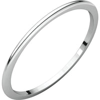 1mm Half Round Wedding Band - Thomas Laine Jewelry