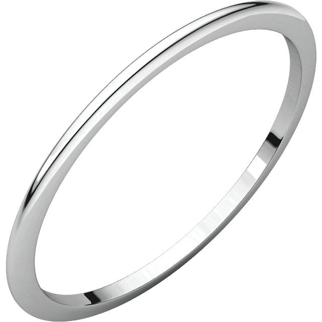 1mm Half Round Wedding Band - Thomas Laine Jewelry