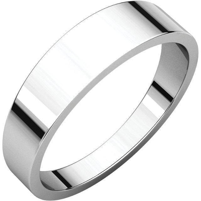 5mm Flat Tapered Wedding Band - Thomas Laine Jewelry