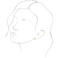 14k Gold Twisted Rope 11 mm Hoop Earrings - Thomas Laine Jewelry