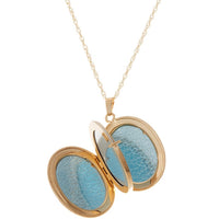 Large Oval Gold Locket - Thomas Laine Jewelry