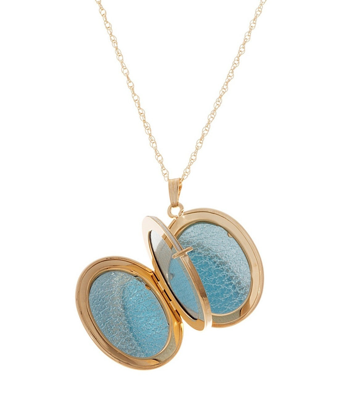 Large Oval Gold Locket - Thomas Laine Jewelry