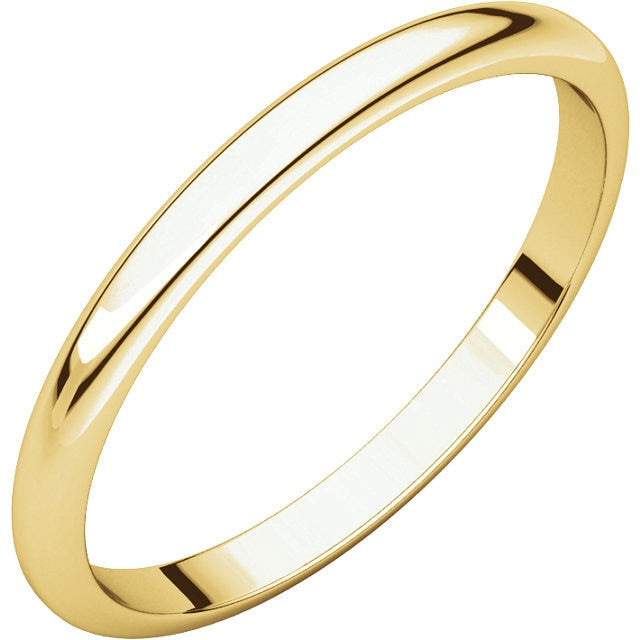 2mm Half Round Wedding Band - Thomas Laine Jewelry
