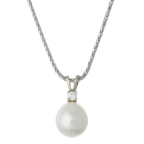 South Sea Pearl and Diamond Necklace - Thomas Laine Jewelry