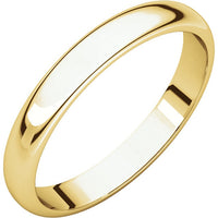 3mm Half Round Wedding Band - Thomas Laine Jewelry