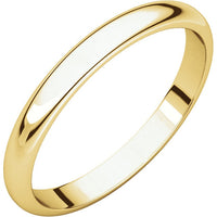 2.5mm Half Round Wedding Band - Thomas Laine Jewelry