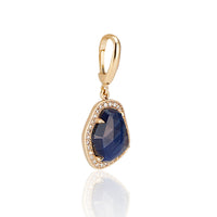 Blue Sapphire Diamond Pendant - Thomas Laine Jewelry