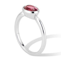 Oval Horizontal Bezel Ring - Thomas Laine Jewelry
