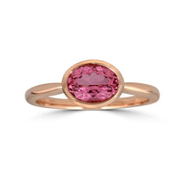 Oval Horizontal Bezel Ring - Thomas Laine Jewelry