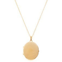 Large Oval Gold Locket - Thomas Laine Jewelry