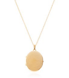 Large Oval Gold Locket - Thomas Laine Jewelry