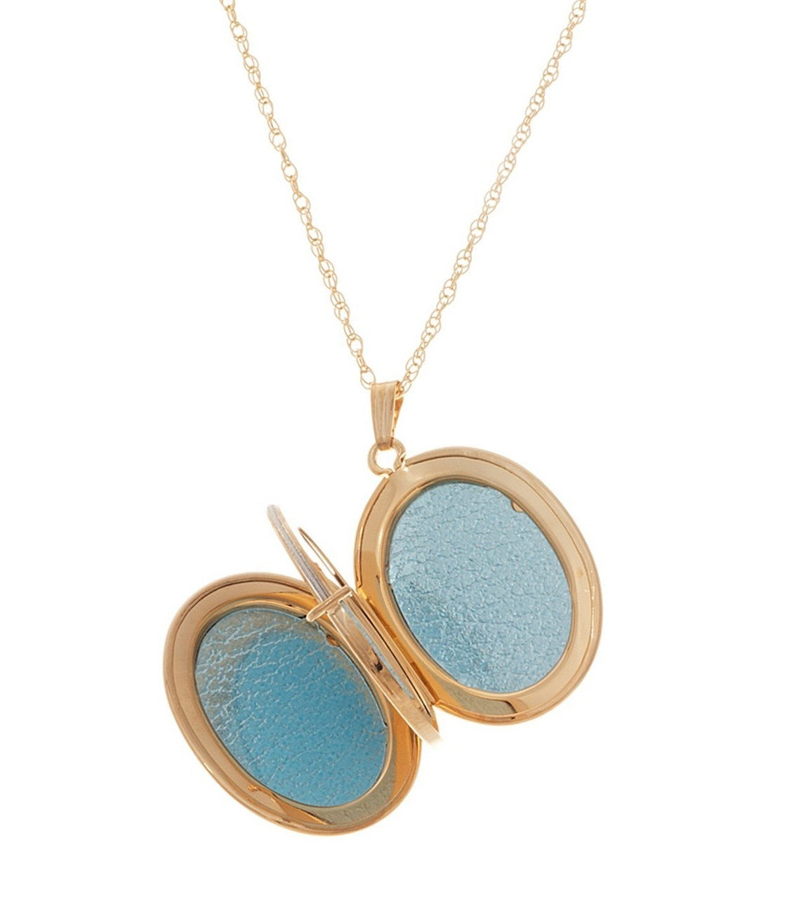 Large Oval Gold Locket - Thomas Laine Jewelry