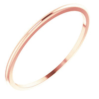 1mm Half Round Wedding Band - Thomas Laine Jewelry