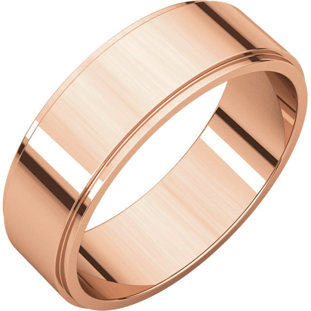 6mm Flat Edge Wedding Band - Thomas Laine Jewelry