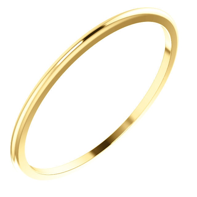 1mm Half Round Wedding Band - Thomas Laine Jewelry