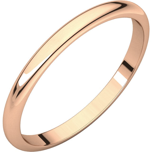 1.5mm Half Round Wedding Band - Thomas Laine Jewelry