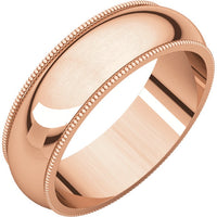 6mm Milgrain Wedding Band - Thomas Laine Jewelry