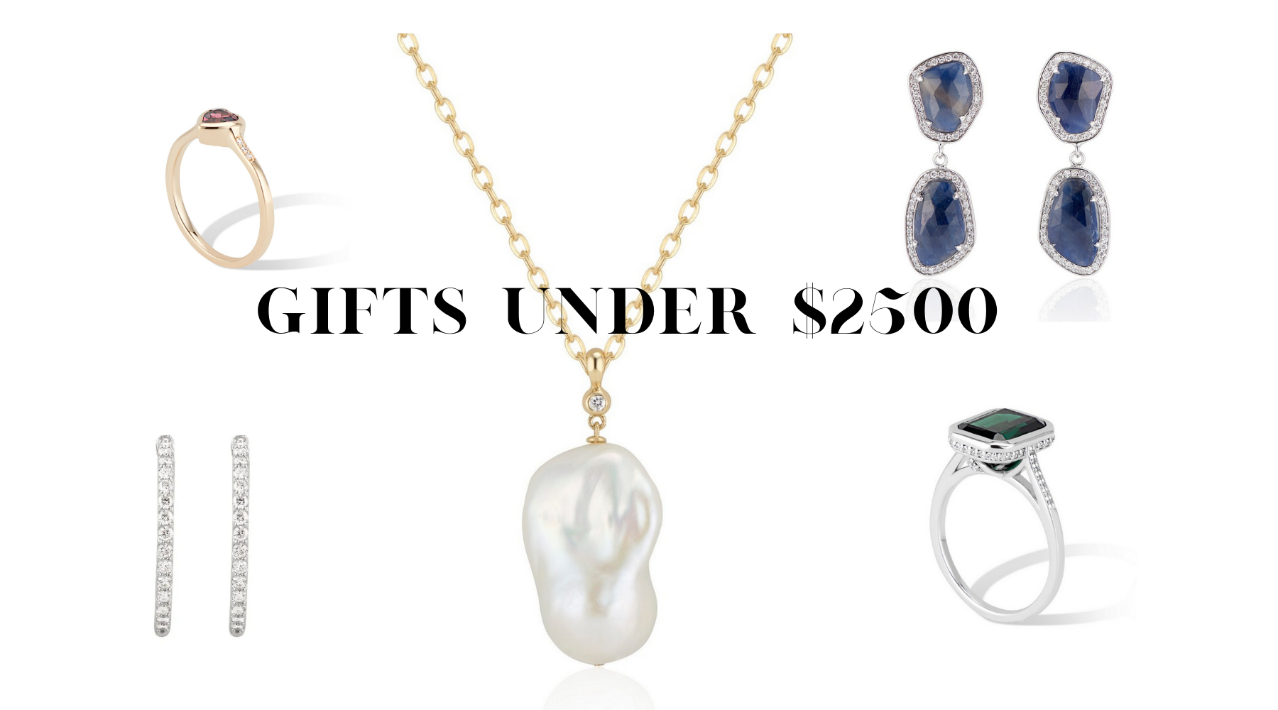 Shop Fine Jewelry Gifts - Gold Diamond Gemstones between $800 and $2500