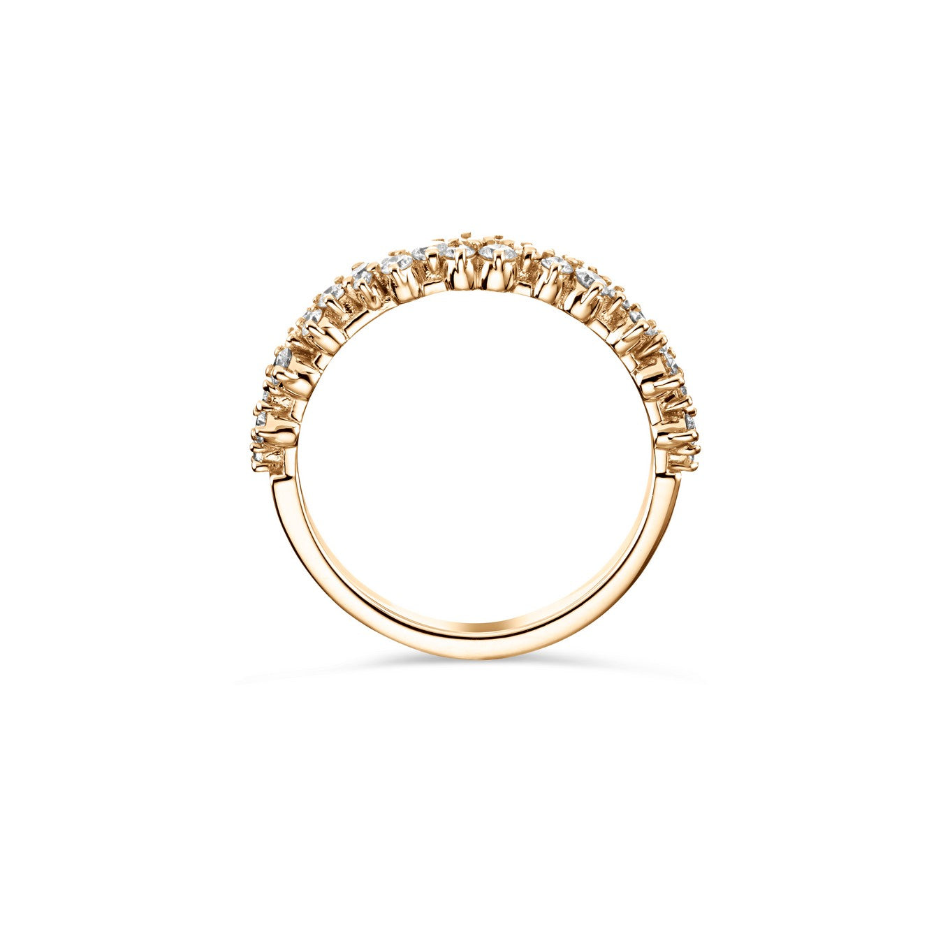 18K Diamond Round Band - Thomas Laine Jewelry