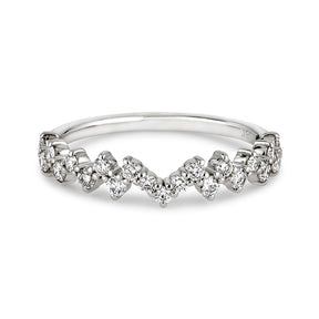 18k Gold Heartbeat Diamond Ring - Thomas Laine Jewelry