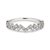 18k White Gold Heartbeat Diamond Ring - Thomas Laine Jewelry